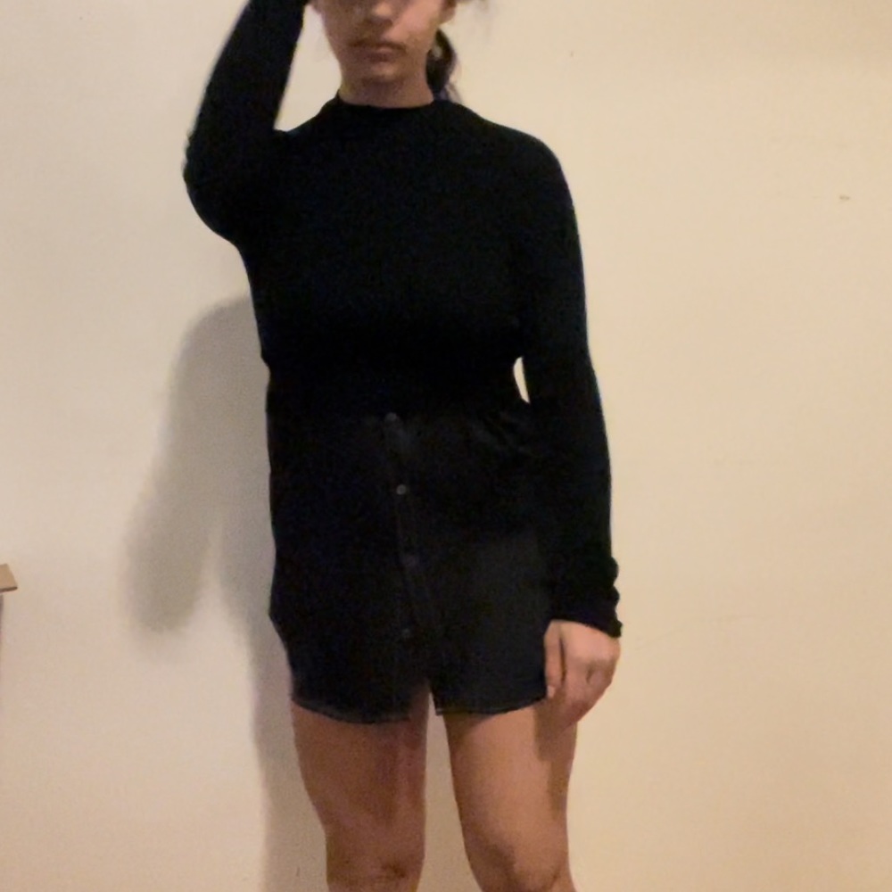 All saints stewarded turtle neck top